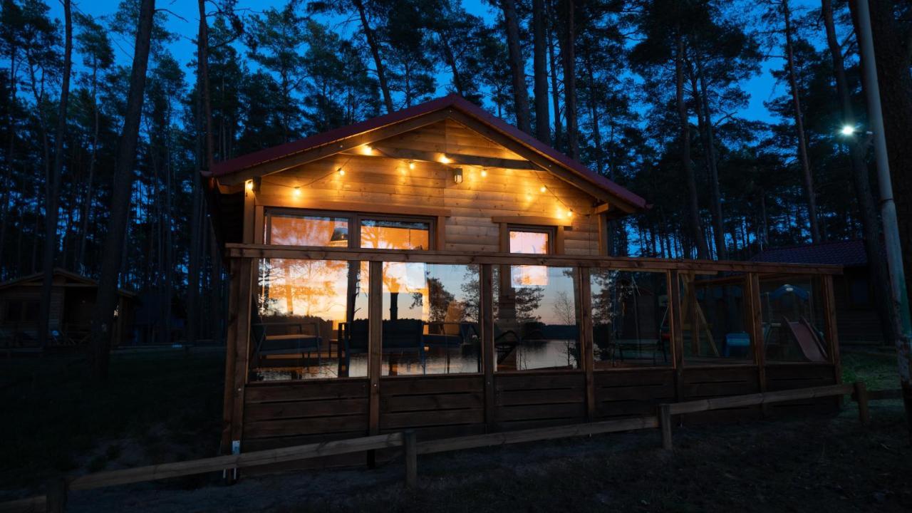 Sloneczny Domek Borsk Nr 2 I 15 - Nad Samym Jeziorem W Pierwszej Linii Extérieur photo